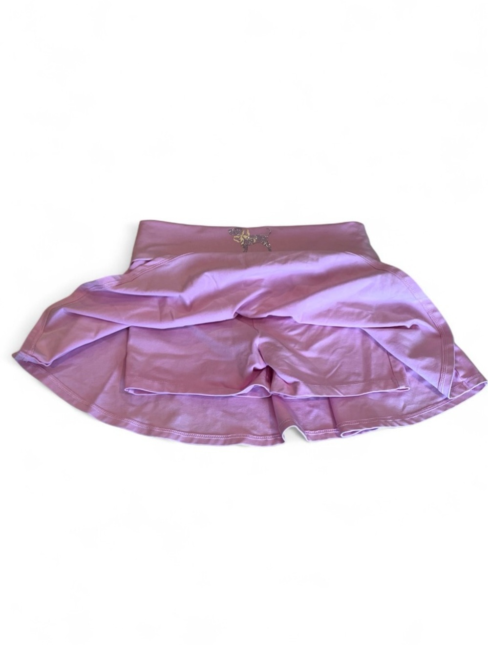 PINK X LOVESHACKFANCY COTTON FOLD-OVER FLIRTY SKIRT - PINK LOLLIPOP - XS - Picture 6 of 9